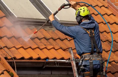 Démoussage et hydrofuge de toiture aux Authieux